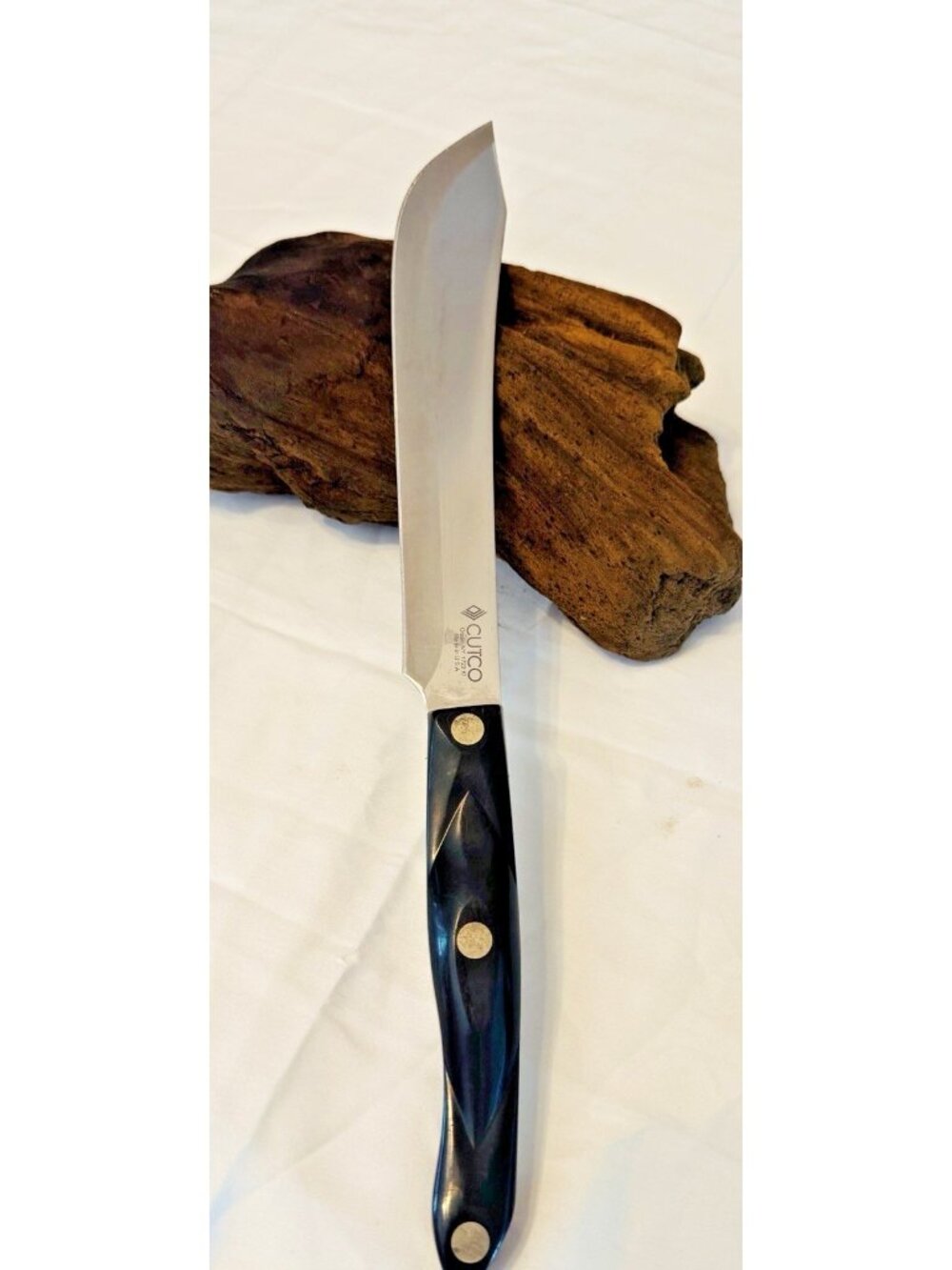 14" Cutco 1722 Butcher Knife Classic Brown Marble Handle Made in USA 8" Blade